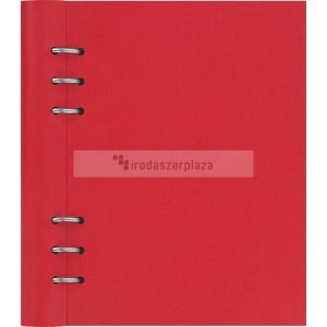 Tervező, naptár és füzet betéttel, A5, FILOFAX "Clipbook Classic", piros