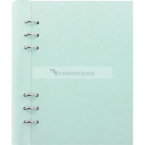Tervező, naptár és füzet betéttel, A5, FILOFAX "Clipbook Classic Pastel", pasztellzöld