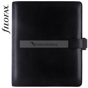 Kalendárium, gyűrűs, betétlapokkal, A5, FILOFAX "Metropol", fekete