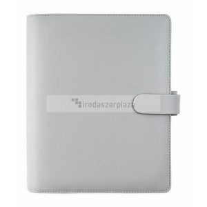 Kalendárium, gyűrűs, betétlapokkal, personal méret, FILOFAX "Saffiano", gránit