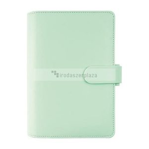 Kalendárium, gyűrűs, betétlapokkal, personal méret, FILOFAX "Saffiano", menta