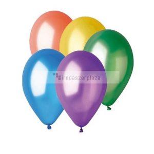 Léggömb, 26 cm, vegyes, metál