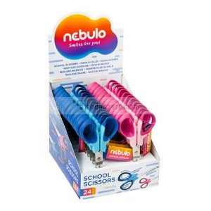 Olló, iskolai, 14 cm, NEBULO