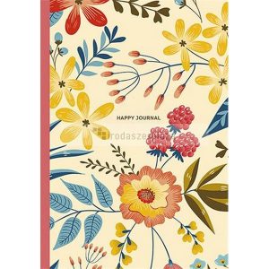 Jegyzetfüzet, pontrácsos, A5, 48 lap, keményfedeles, SHKOLYARYK "Happy journal", vegyes