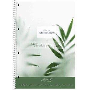 Spirálfüzet, kockás, A4, 80 lap, SHKOLYARYK "Inspiration", vegyes