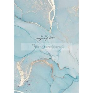 Jegyzetfüzet, kockás, A4, 80 lap, keményfedeles, SHKOLYARYK "Marble", vegyes