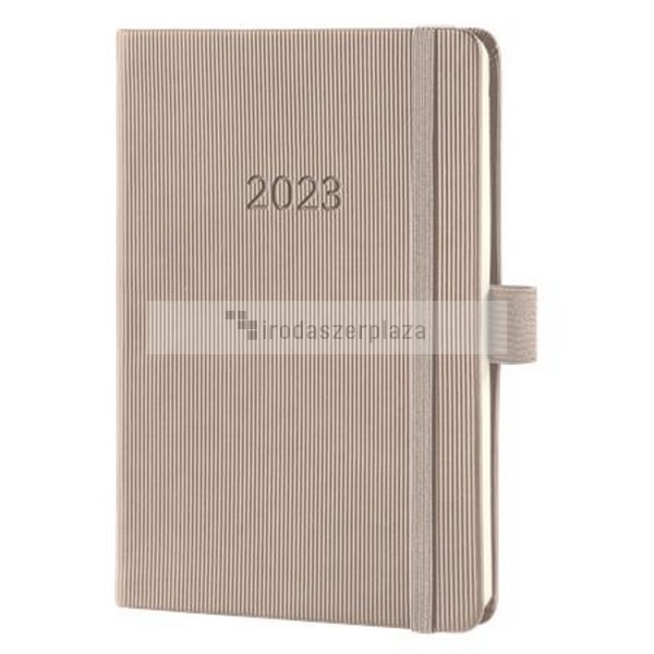 Naptár, A5, heti, 2023, kemény borító, SIGEL "Conceptum", halványbarna