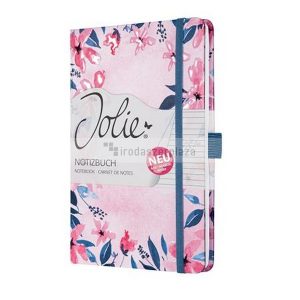 Jegyzetfüzet, exkluzív, 135x203 mm, vonalas, 87 lap, keményfedeles, SIGEL "Jolie", Loose Florals Olive