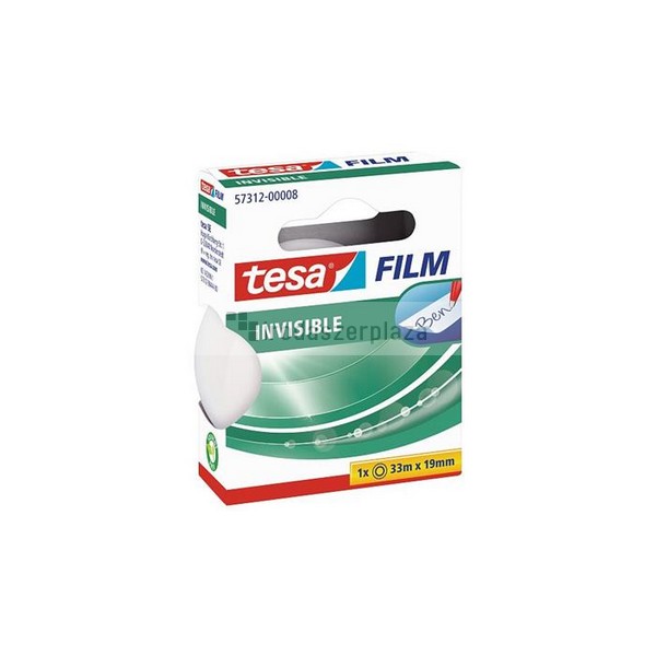 Ragasztószalag, írható, 19 mm x 33 m, TESA "Tesafilm", átlátszó
