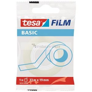 Ragasztószalag, 19 mm x 33 m, TESA "Basic", átlátszó