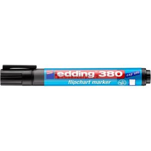 Flipchart marker, 1,5-3 mm, kúpos, EDDING "380", fekete