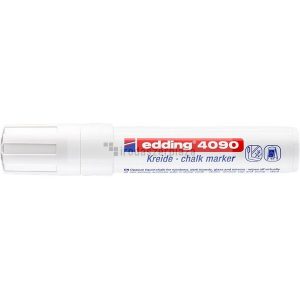 Krétamarker, 4-15 mm, vágott, EDDING "4090", fehér