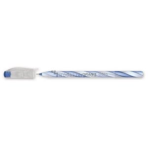 Golyóstoll, 0,4 mm, kupakos, vegyes test, GRANIT "D503", kék