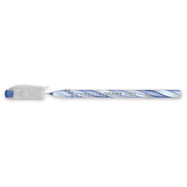 Golyóstoll, 0,4 mm, kupakos, vegyes test, GRANIT "D503", kék