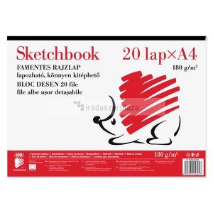 Skiccfüzet, A4, 190 g, ICO "Süni"