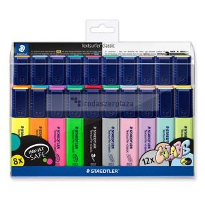 Szövegkiemelő készlet, 1-5 mm, STAEDTLER "Textsurfer Classic 364 WP20", 20 különböző szín