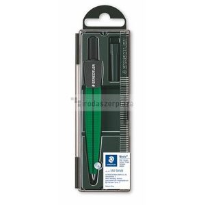 Körző, heggyel, STAEDTLER "Noris 550", metál zöld