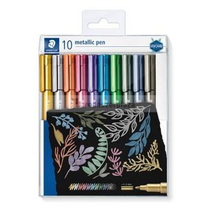 Dekormarker készlet, 1-2 mm, kúpos, STAEDTLER "8323", 10 különböző szín