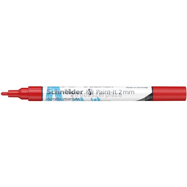 Akril marker, 2 mm, SCHNEIDER "Paint-It 310", piros