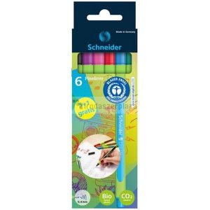 Tűfilc készlet, 0,4 mm, SCHNEIDER "Line-up", 6 különböző szín, 5+1 ajándék