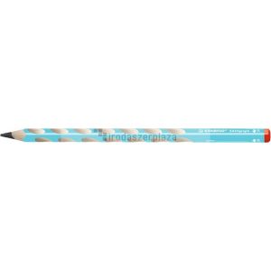 Grafitceruza, HB, háromszögletű, jobbkezes, STABILO, "EASYgraph", kék