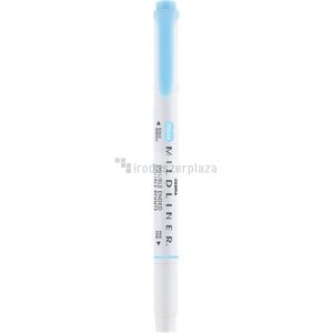 Szövegkiemelő, 1,0/3,5 mm, kétvégű, ZEBRA "Mildliner Fluorescent", kék