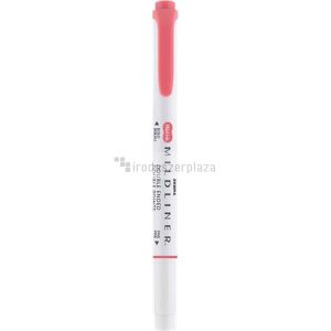 Szövegkiemelő, 1,0/3,5 mm, kétvégű  ZEBRA "Mildliner Cool & Refined" piros