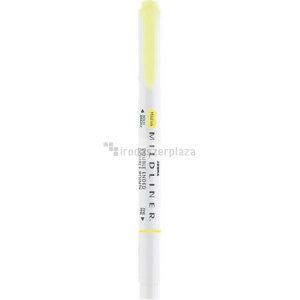 Szövegkiemelő, 1,0/3,5 mm, kétvégű, ZEBRA "Mildliner Fluorescent", sárga