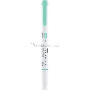 Szövegkiemelő, 1,0/3,5 mm, kétvégű, ZEBRA "Mildliner Fluorescent", türkiz