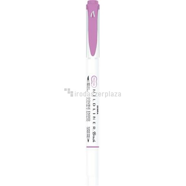 Ecsetirón, kétvégű ZEBRA "Mildliner Warm", magenta