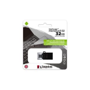 Pendrive, 32GB, USB 3.2/microUSB, KINGSTON "Data Traveler MicroDuo 3 G2"
